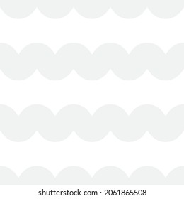 White wave pattern. Wave line pattern. Seamless wavy texture. Vector illustration. 