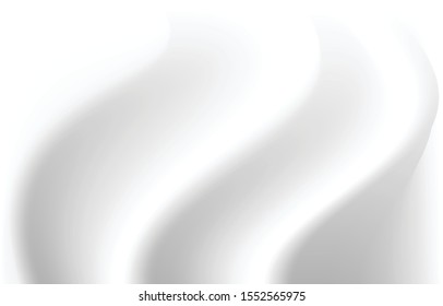 White wave smooth silk fabric abstract background vector illustration
