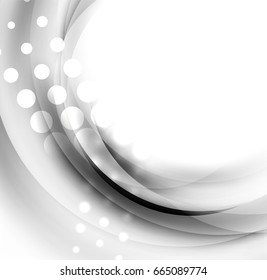 White wave textured vector background