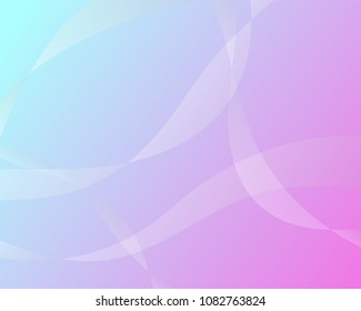 White wave vector pastel color abstract background in flat design