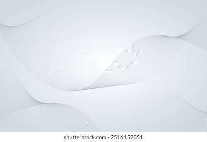 white wavy abstract background illustration