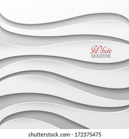 White wavy background