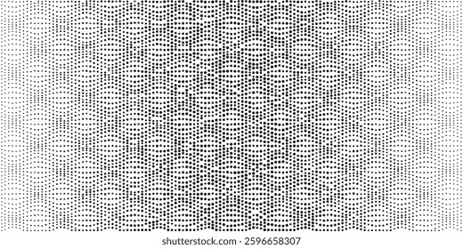 White Wavy Dot Stripe Background