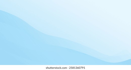White wavy glowing lines on a blue background. Futuristic digital high-technology pattern design abstract simple