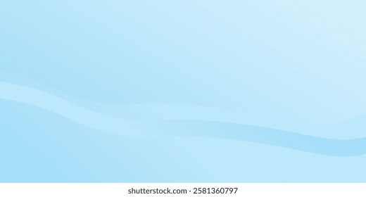 White wavy glowing lines on a blue background. Futuristic digital high-technology pattern design