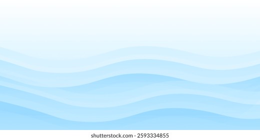 White wavy glowing lines on a blue background. Futuristic digital high-technology pattern background abstract modern