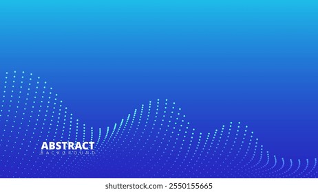 White wavy lines on a blue background suggest motion and flow. Suitable for dynamic design projects needing a sense of movement.