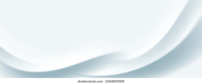 white wavy texture background. abstract wave design. great for banner, poster, presentation, website.