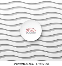 White wavy vector background