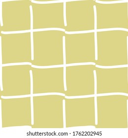 líneas de tejido blanco sobre fondo amarillo diseño de superficie de patrón de repetición vectorial sin inconvenientes