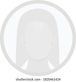 avatar web blanco. ilustración vectorial