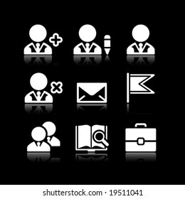 White web icons, set 1