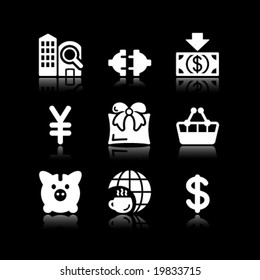 White web icons, set 24