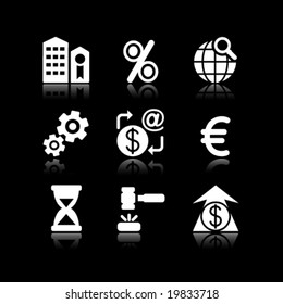 White web icons, set 25