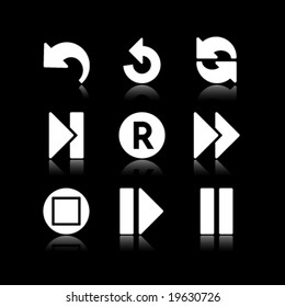 White web icons, set 29