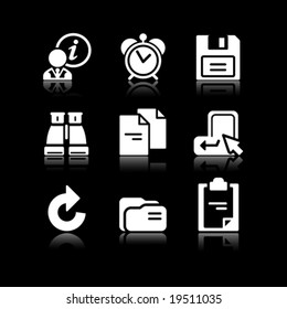 White web icons, set 3