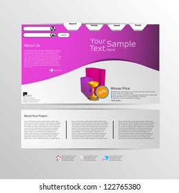 White Website template