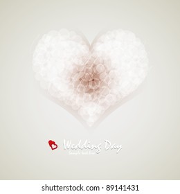 White Wedding card