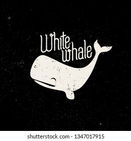 White Whale Logo Vector