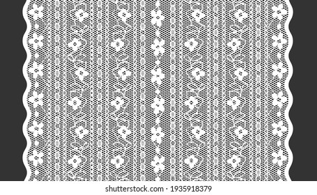 White Wide Trim Lace Ribbon for Decorating