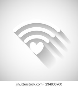 White wifi icon