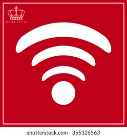 White Wi-Fi Icon 