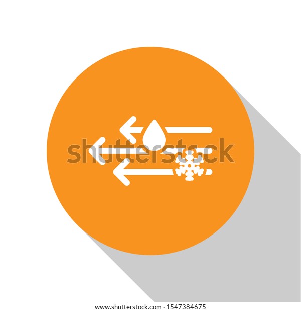 White Wind Rain Snow Icon Isolated Stock Vector (Royalty Free ...