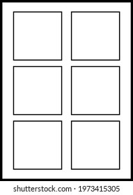 White window, icon illustration, vector on white background
