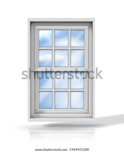 White Window Vector Illustration Isolated On: เวกเตอร์สต็อก (ปลอดค่า ...