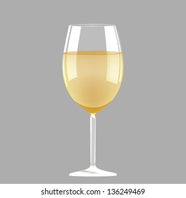 White wine glass