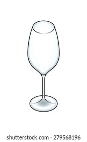 A white wine glass.