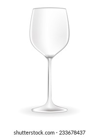 White wine glass - vector drawing