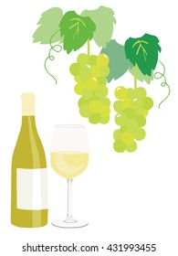  white wine, grapes