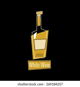 White wine menu logo