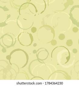 White wine stains pattern. Grunge stains seamless background. Wine glass, bottle or jar stain. Splatter. Splash. Drinks splash.