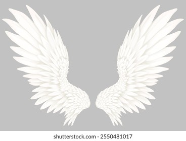 White wing angel god symbol icon