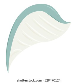 White wing icon. Cartoon illustration of white wing vector icon for web