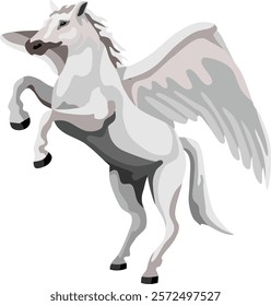 White Winged Horse Myth Animal