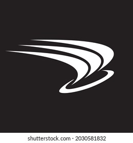 logotipo de alas blancas negro plano y blanco