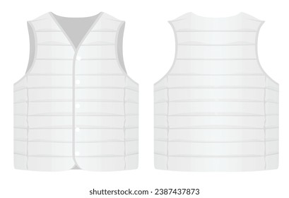 Vestido blanco de invierno. ilustración vectorial