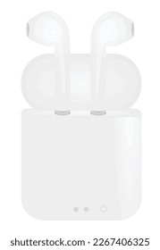 Teléfonos inalámbricos blancos. vector