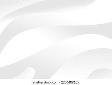 Resumen de fondo de la onda blanca con diseño moderno espacio de copia gris para texto o mensaje