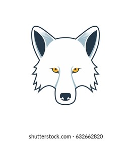 white wolf head logo