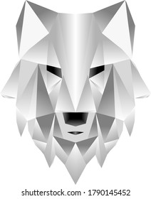 white wolf logo emblem sign symbol