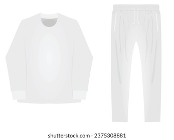 White woman base layer and bottom. vector