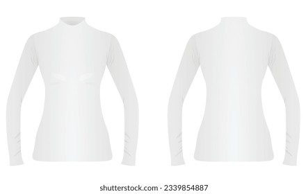 White woman base layer. vector