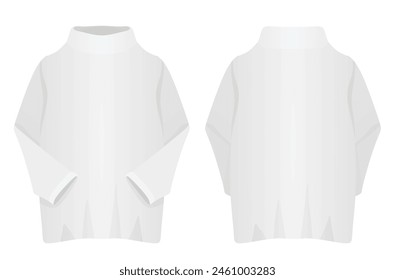 White woman base layer. vector