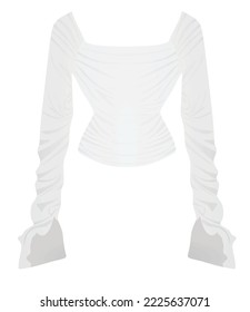 White woman blouse. vector illustration