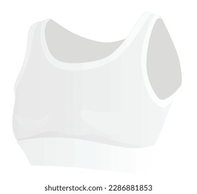 White  woman bra. vector illustration