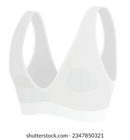 White  woman bra. vector illustration